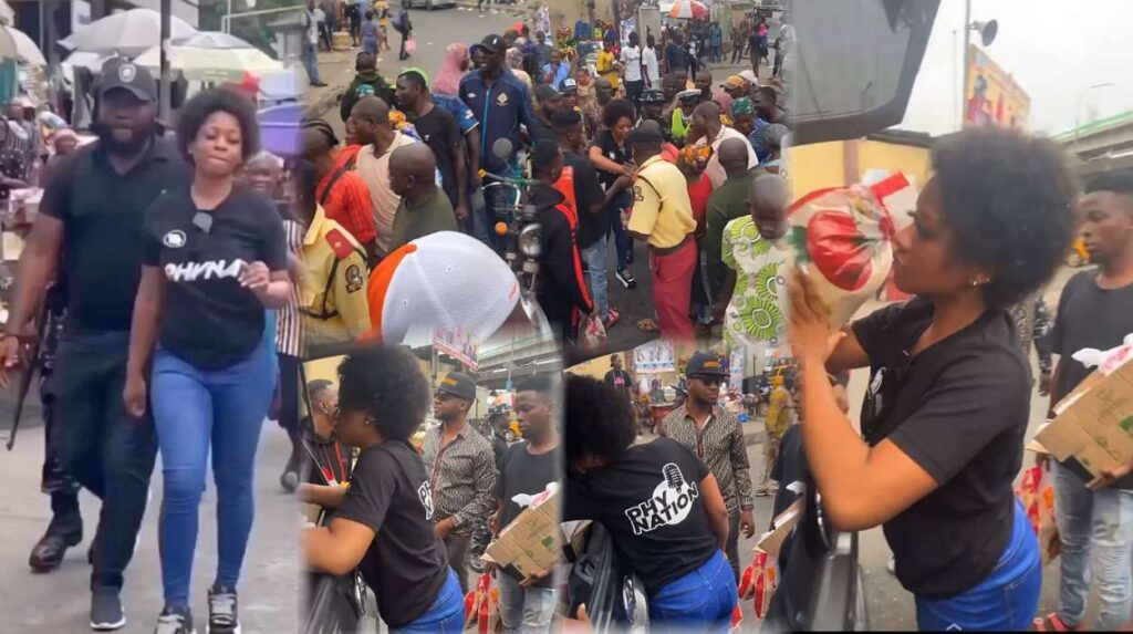 BBNaija's Phyna feeds underprivileged