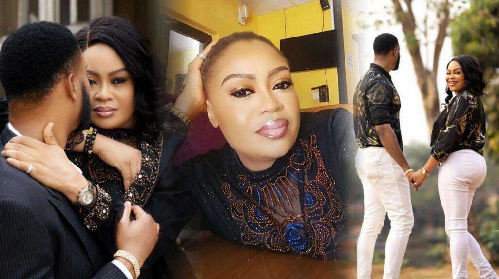 Actress Nkiru Sylvanus and her fiancée