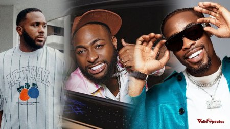 Images of Afropop singer Davido, and BBNaija Stars Neo and Kiddwaya
