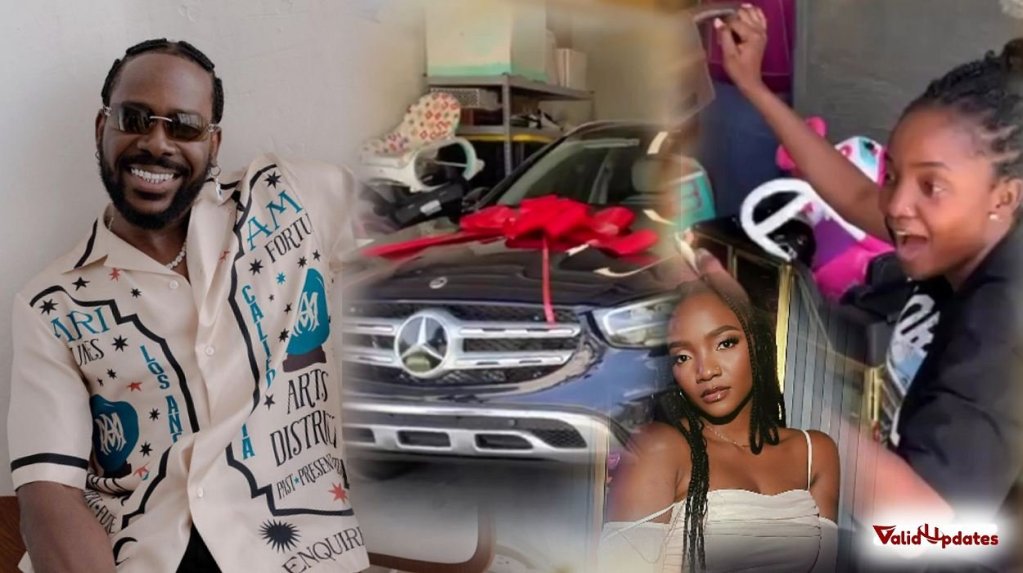 Images of Singer couple Adekunle Gold and Simi (left and right)