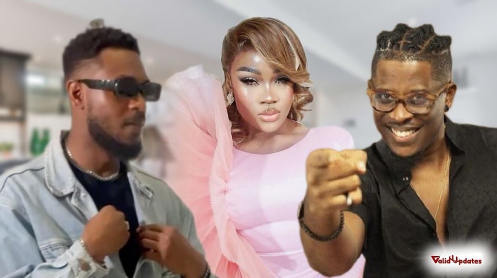 Images of BBNaija stars Adekunle, Cee C, and Seyi