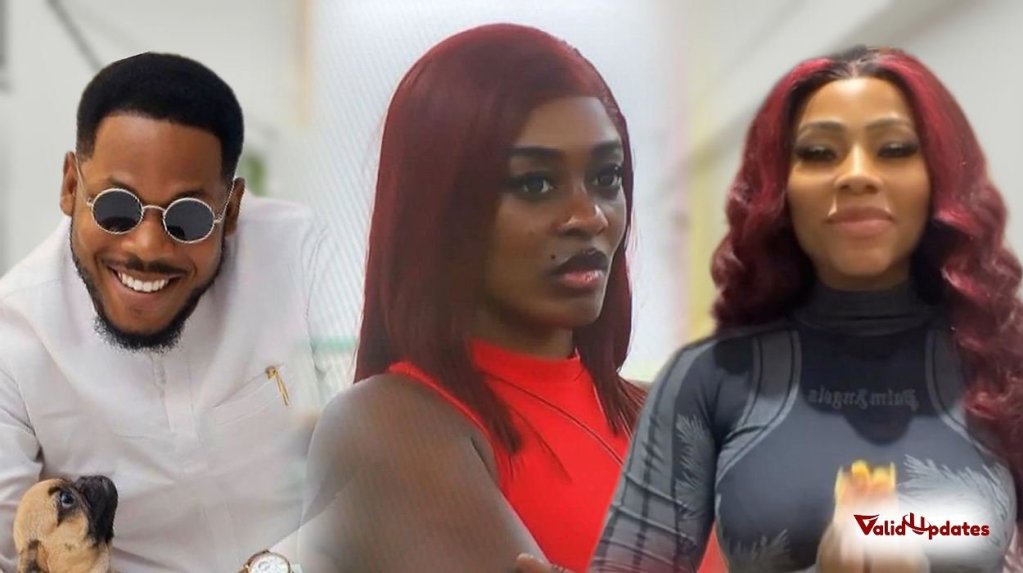 Images of BBNaija stars Frodd(left), Uriel (middle), and Mercy Eke (right)