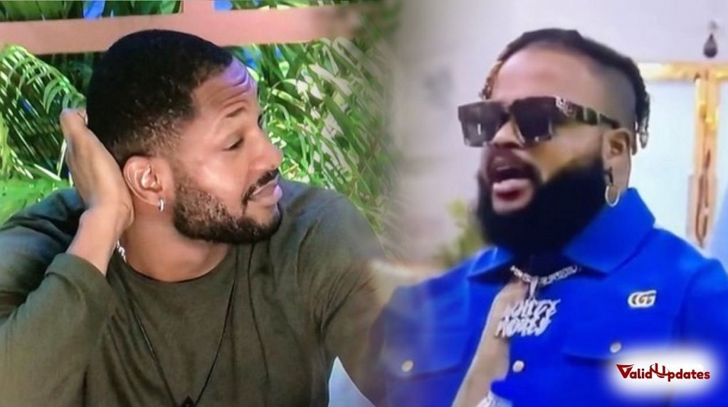 Images of BBNaija stars Whitemoney and Cross