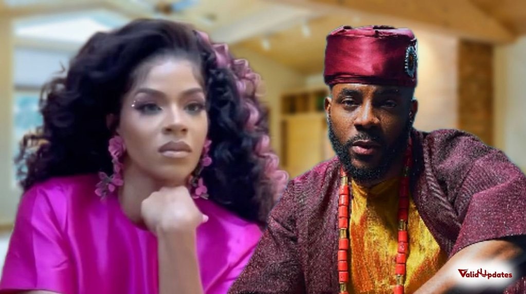Images of BBNaija star Venita and BBNaija Host Ebuka Obi-Uchendu