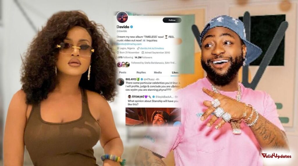Images of BBNaija star Phyna and Davido