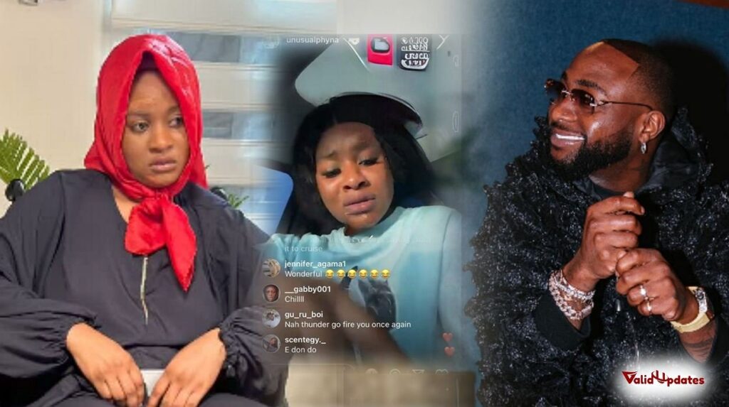 Images of BBNaija Star Phyna and singer Davido