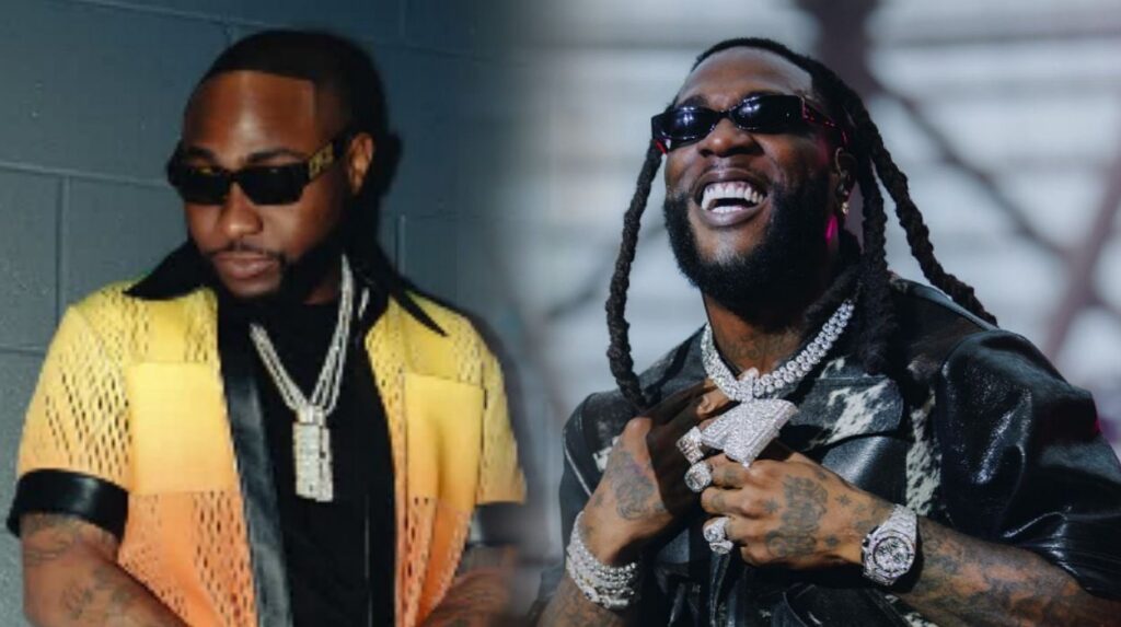 Headshots of Davido and Burna Boy