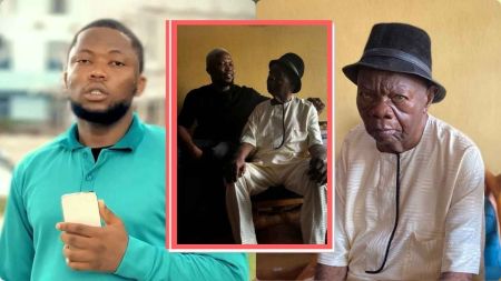 Headshots of comedian Brain Jotter and veteran singer Mike Ejeagha