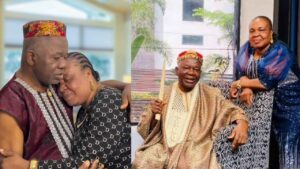 Actor Chiwetalu Agu and wife loved-up
