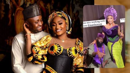 Isreal and Sheila Courage loved-up [left]. Sheila Courage and her rumoured new man during a photoshoot.