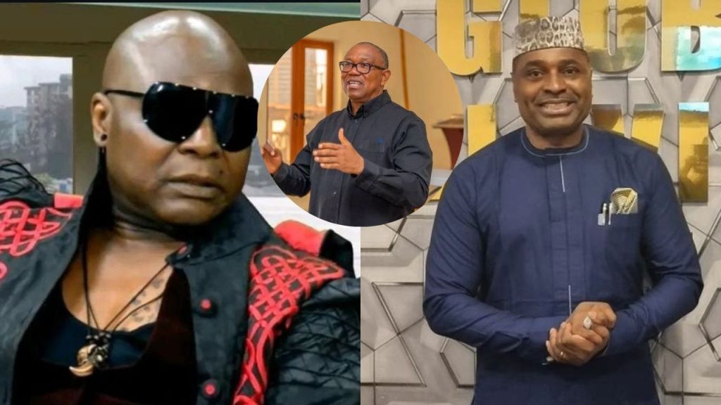Charly Boy [left]. Peter Obi [middle]. Kenneth Okonkwo [right]