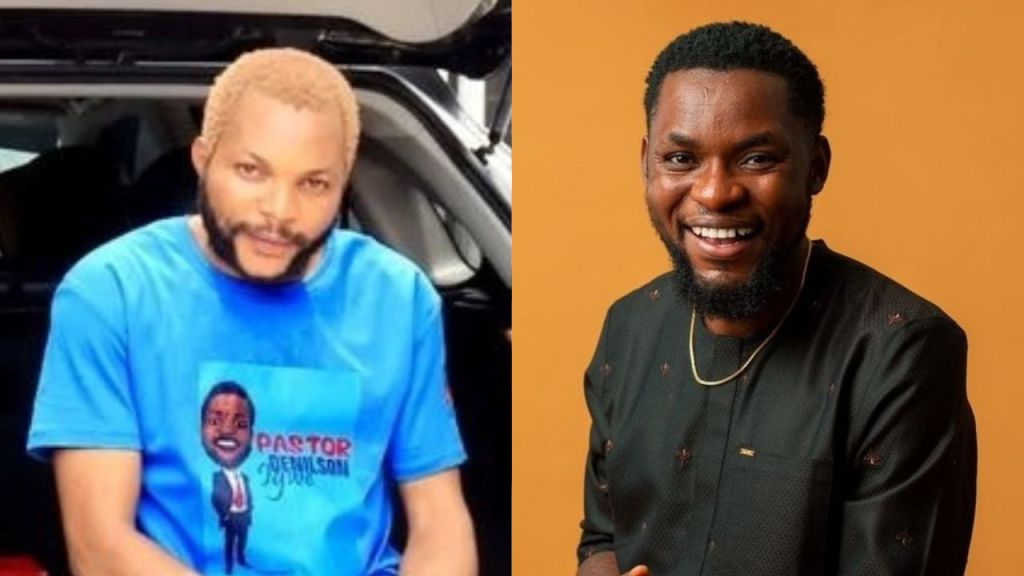 Skit makers and former collaborators Denilson Igwe [left], Mark Angel [right]