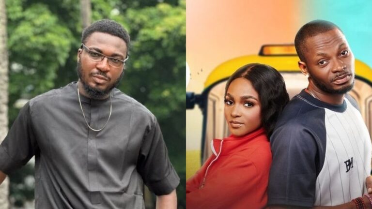 BBNaija season 9 star Toby Forge [left]. BBNaija season 9 pair housemates Doublekay (Kellyrae and Kassia) [right]