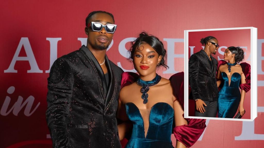 BBNaija lovers Neo and Beauty at the premiere of Nollywood movie, All is Fair in Love