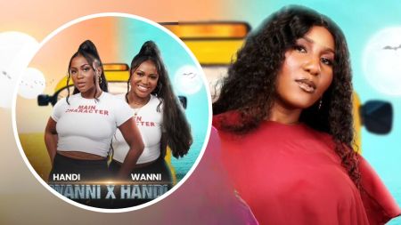 Composite of BBNaija stars Wanni x Handi and Chinne