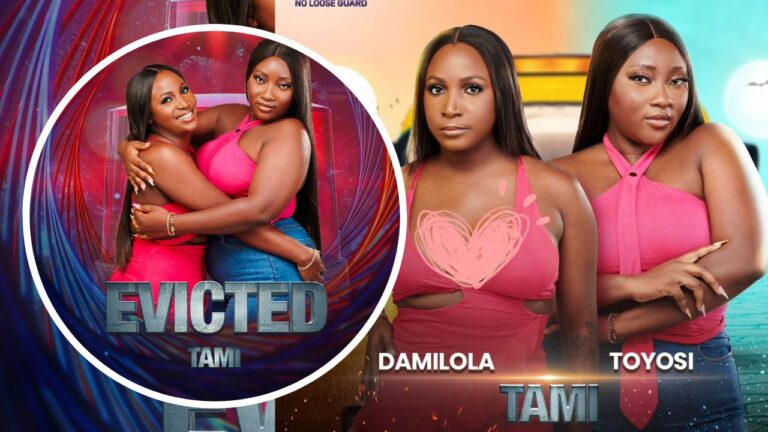 Composite of evicted BBNaija season 9 Housemates Toyosi and Damilola
