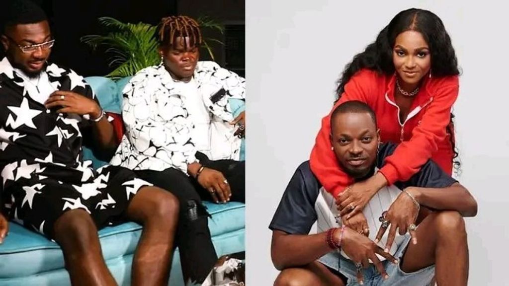 BBNaija stars Toby Forge and Mayor Frosh. Kellyrae and Kassia 