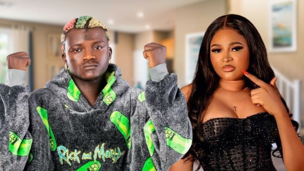 Composite of singer Portable and late Alaafin of Oyo's wife, Queen Dami