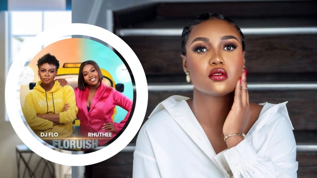 BBNaija season 9 stars and pair DJ Flo and Rhuthee [left]. Rhuthee in white [right]