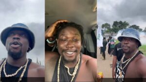 Activist Very Dark Man teargassed while protesting in Abuja on August 2nd