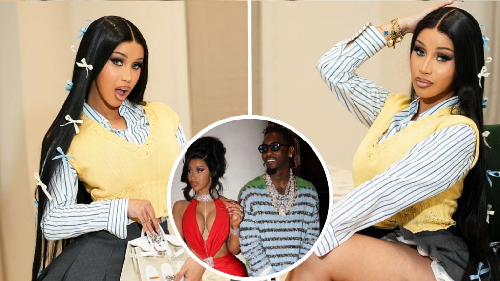 Rapper Cardi B and her husband Offset