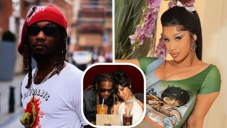 Instagram composite of rapper Offset and now-ex-wife Cardi B