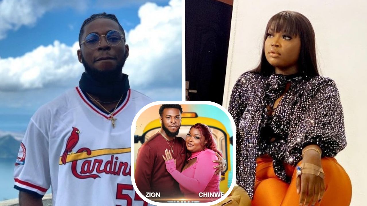 Instagram composite of BBNaija pair Zinwe (Zion and Chinwe)