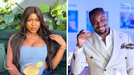 Composite of BBNaija stars Wanni and ex-lover Sir Dee