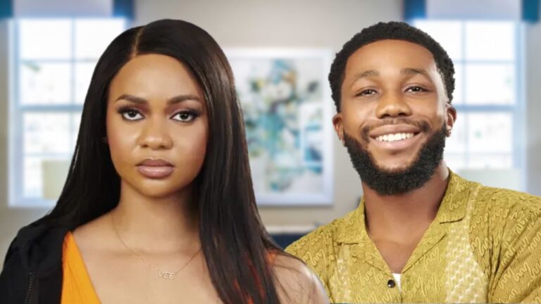 Headshots of BBNaija stars Victoria (left) and Sooj (right)