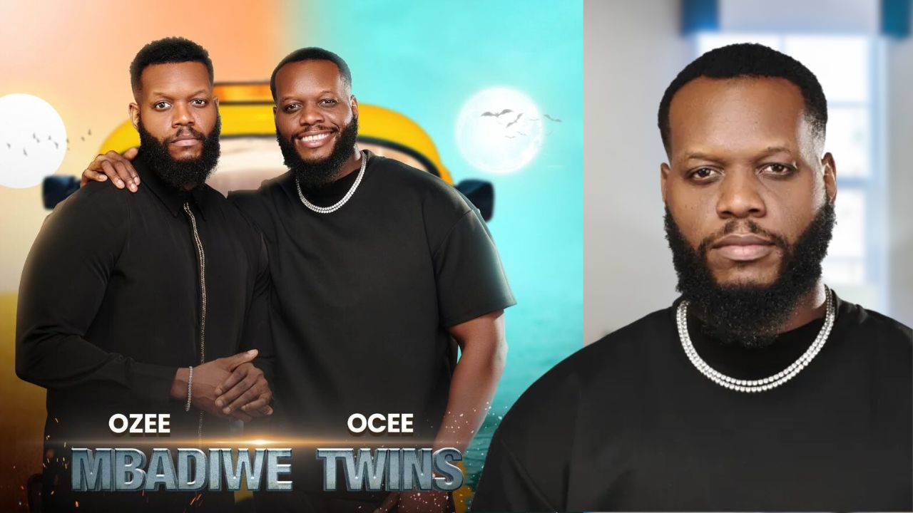 Composite of BBNaija stars mad twins Ozee and Ocee Mbadiwe... Known as Mbadiwe Twins