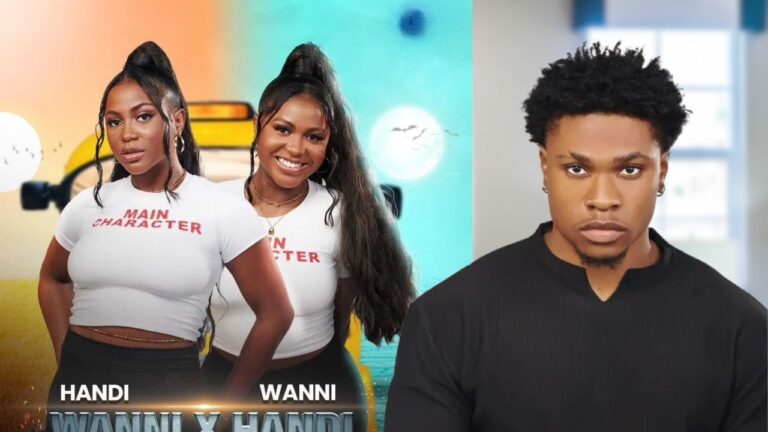 Composite of BBNaija stars Wanni x Handi and Michky