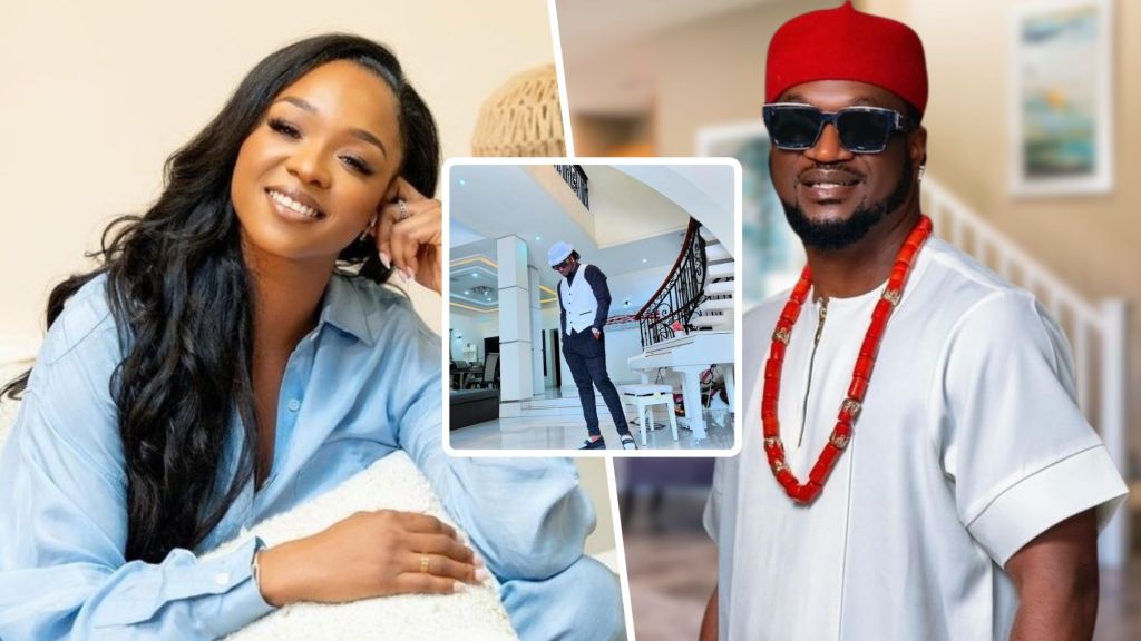 Composite of Rudeboy and ex-wife Anita Okoye 