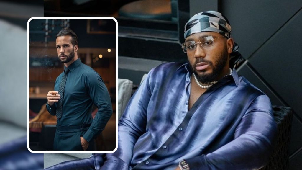 Composite of kickboxer Tristan Tate, and BBNaija star Kiddwaya 