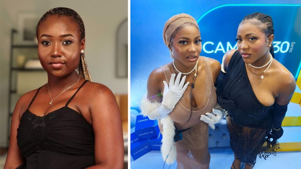 Composite of BBNaija season 9 stars Rhuthee, Wanni x Handi