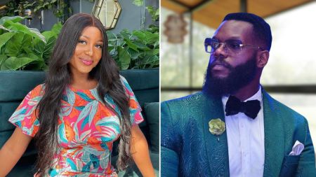 Headshots of BBNaija season 9 stars Handi and Ocee Mbadiwe