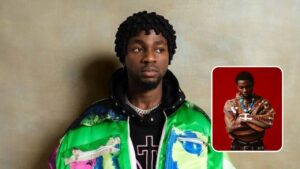 Headshots of singer Omah Lay