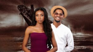 Composite of BBNaija stars Anita and Topher