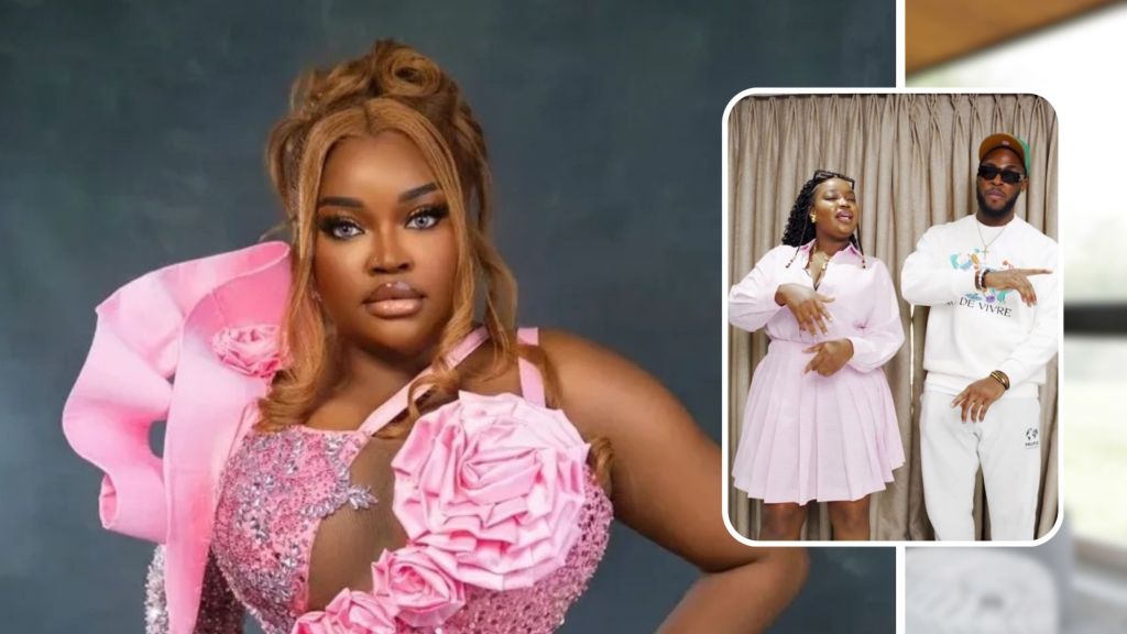 Headshot of BBNaija Chinwe. Zion and Chinwe during post-eviction media rounds