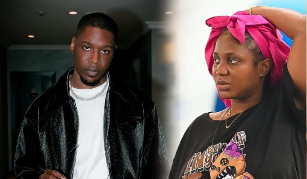 A stylish duo: Shaun, on the left, exudes coolness in a classic leather jacket and white tee ensemble, while Wanni, on the right, makes a bold statement with an eye-catching graphic tee paired with an artistically tied pink and blue headwrap.