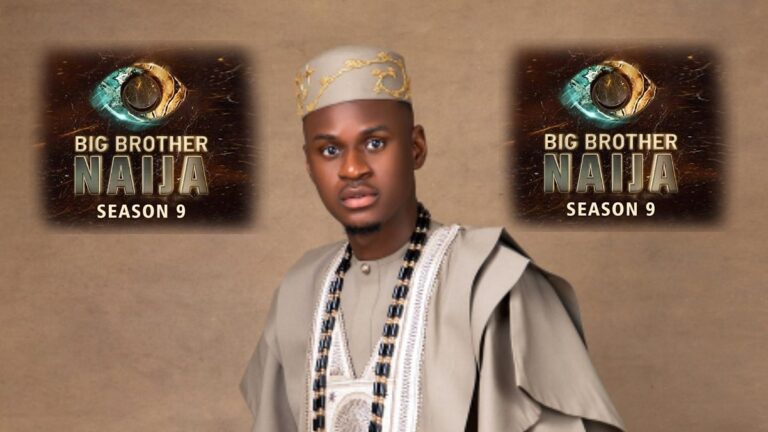 BBNaija star Ben, flanked by two Big Brother Naija Season 9 logos.