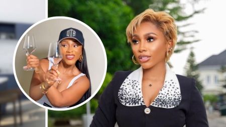 Composite of Mercy Eke's headshots