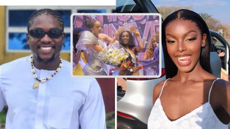 Composite of media critic VDM and beauty queen Chidimma Adetshina