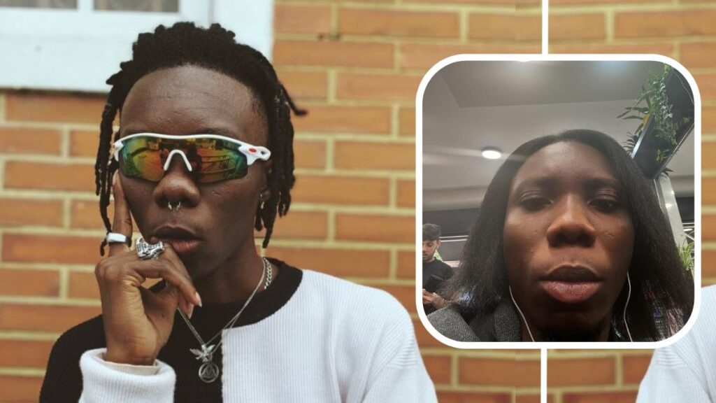 Instagram composite of rapper Blaqbonez