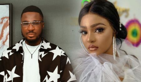 Toby Forge sports a bold black and white ensemble, while Kassia dazzles with an elegant look, adorned with exquisite accessories.