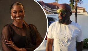 Kate Henshaw and Jim Iyke pictured side by side in a birthday tribute collage, showcasing their close bond and Nollywood connection.