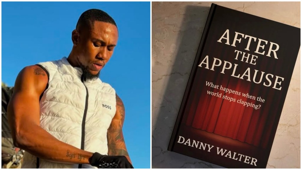 Daniel Walter, also known as Ajebo Danny, alongside his newly released book After The Applause.