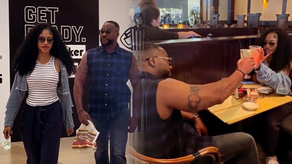 Actor Bolanle Ninalowo spotted with his daughter Aliyah, walking together at a mall and sharing a toast at a restaurant.