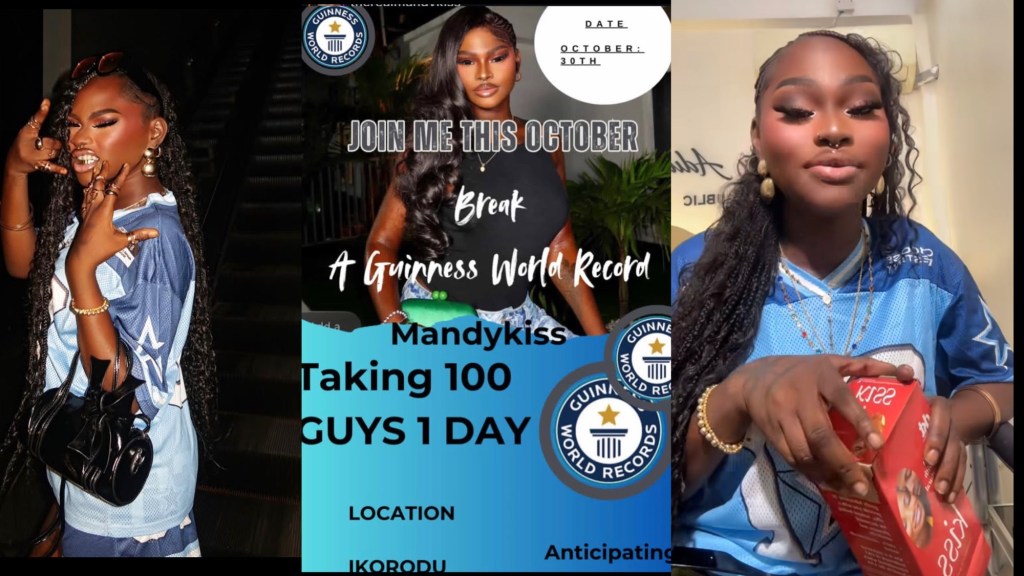 Mandy talks about her plan to take on 100 men in order to break the Guinness World Records