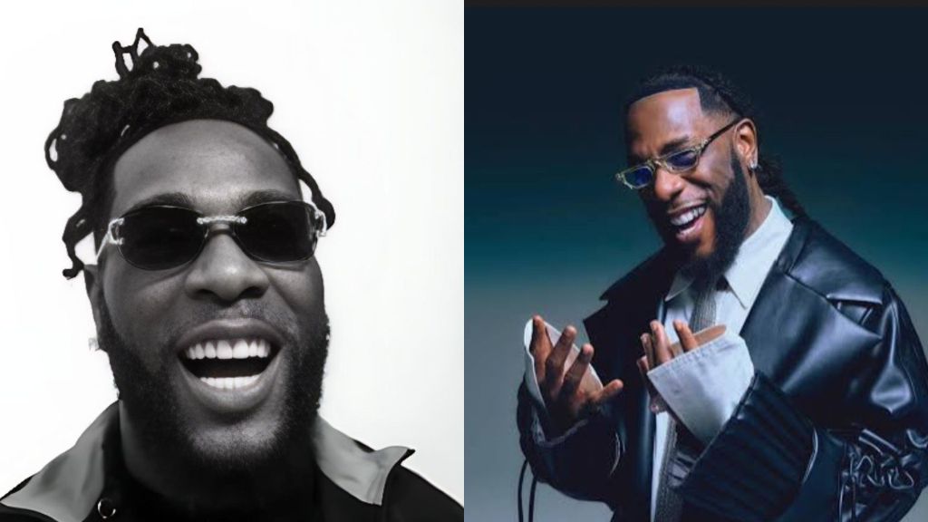"Two side-by-side photos of a smiling man with dark sunglasses and a beard; the left image shows him laughing in a black-and-white close-up, while the right image shows him smiling in a studio portrait wearing a black leather jacket and tie."