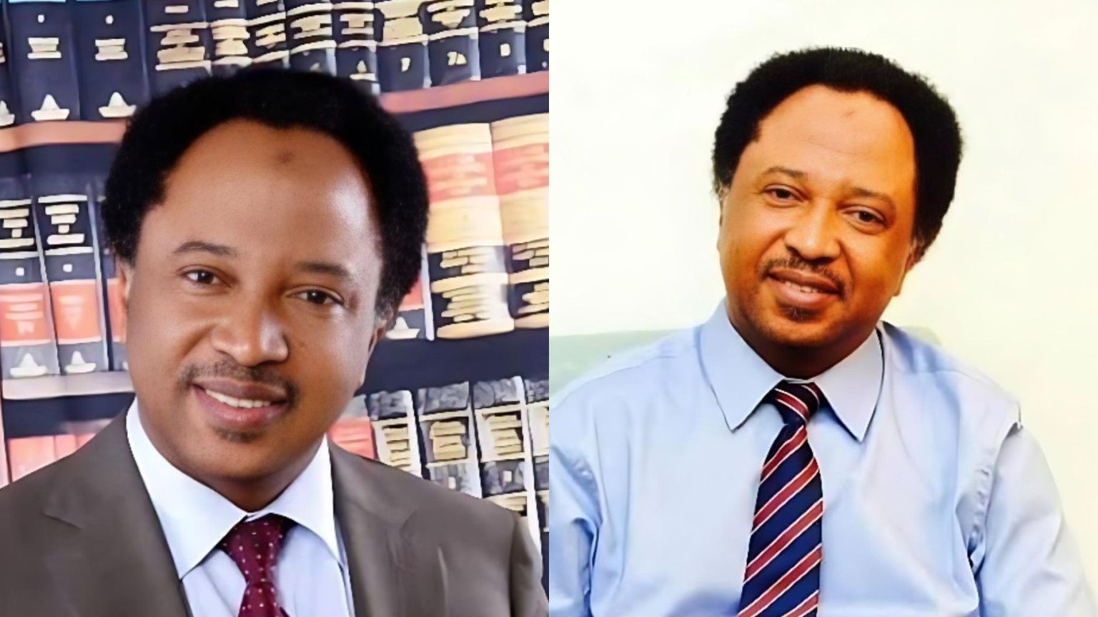 Portrait of Senator Shehu Sani, wearing a dark suit and glasses, looking directly at the camera with a neutral expression.
